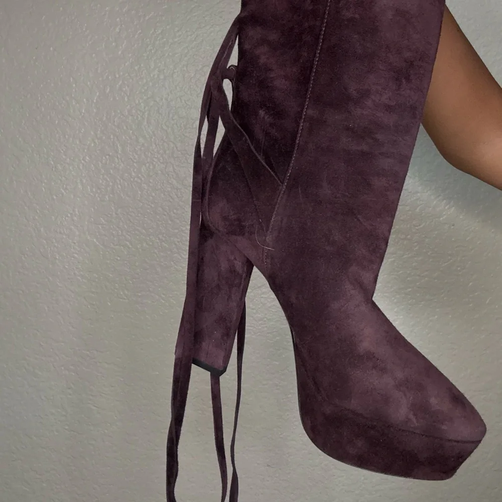 saint Laurent Vika 95 Tassel Boots - Picture 8 of 9